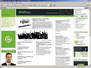 Intranet ANA Aeroportos de Portugal - home page. intranet ANA Aeroportos de portugal - reformulada com ajuda da Hamlet
